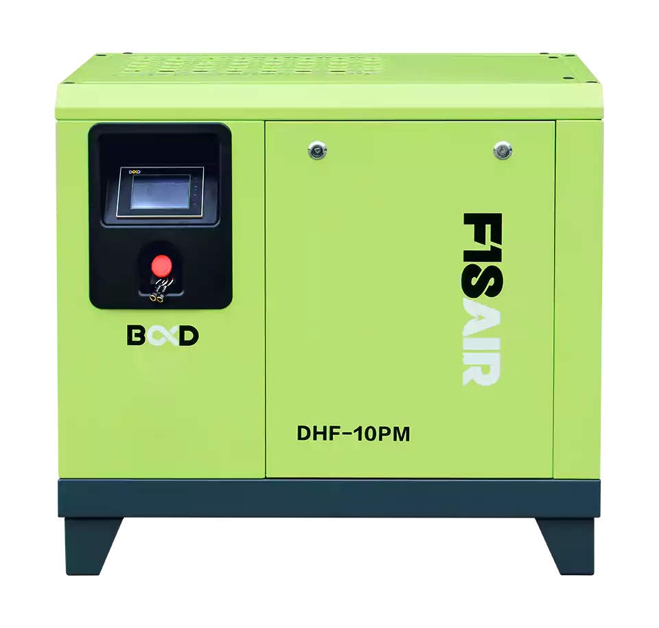 Itinatampok ang F18AIR PM Variable Speed ​​Drive (VSD) Rotary Screw Air Compressor DHF-10PM